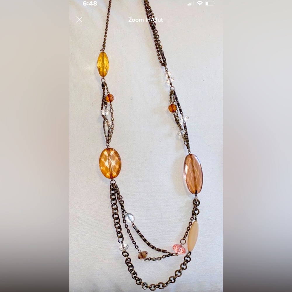 Long beautiful boutique necklace